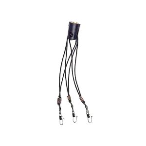 Black elastic suspension mount with three hooks