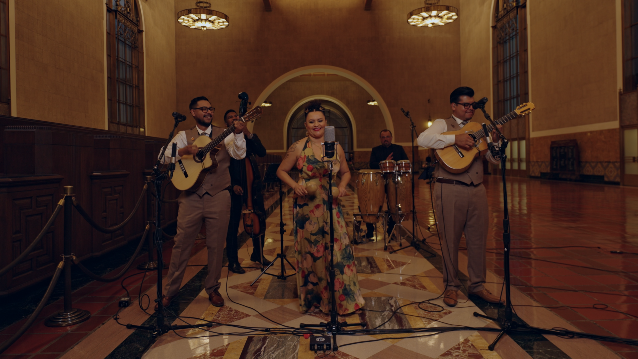 Boleros With Attitude Live at Los Angeles’ Historic Union Station with AEA artist portrait